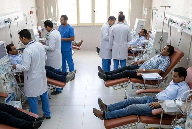 بناء وتجهيز مستشفى الطوارئ ومركز الغسيل الكلوي